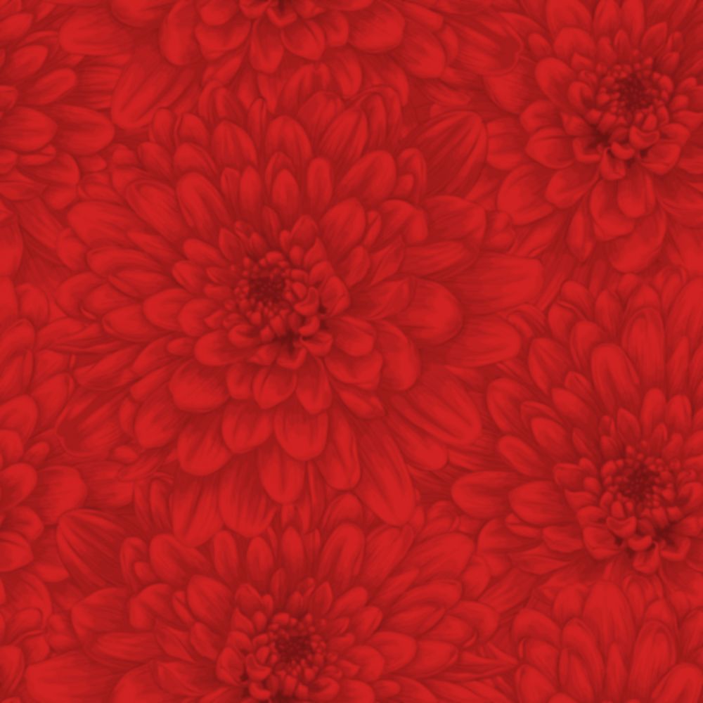 Bloom Fabric - Red - By the yard