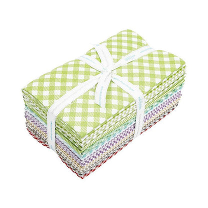 Bee Ginghams 1-Yard Bundle Granny Green 12pc