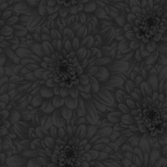 Bloom Fabric - Black - By the yard